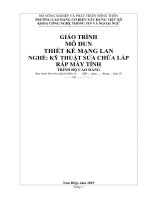 Giáo trình Thiết kế mạng LAN (Nghề: Kỹ thuật sửa chữa, lắp ráp máy tính - Cao đẳng): Phần 1 - Trường Cao đẳng Cơ điện Xây dựng Việt Xô