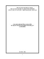 Tài liệu bồi dưỡng giáo viên môn mĩ thuật 3 cánh diều 