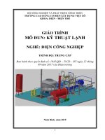 Giáo trình Kỹ thuật lạnh (Nghề: Điện công nghiệp - Trung cấp): Phần 1 - Trường Cao đẳng Cơ điện Xây dựng Việt Xô