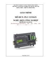 Giáo trình PLC cơ bản (Nghề: Điện công nghiệp - Cao đẳng): Phần 1 - Trường Cao đẳng Cơ điện Xây dựng Việt Xô