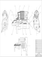 BẢN VẼ CAD ĐỒ ÁN KHỞI ĐỘNG TRÊN XE TOYOTA (CÓ FILE CAD)