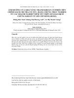 Ảnh Hưởng Của Khả Năng Thanh Khoản Cổ Phiếu Đến Chính Sách Chi Trả Cổ Tức Bằng Chứng Thực Nghiệm Từ Các Doanh Nghiệp Niêm Yết Trên Sở Giao Dịch Chứng Khoán Tp. Hồ Chí Minh (Hose)