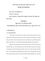 (SKKN mới NHẤT) hiệu quả của phương pháp tích hợp kiến thức liên môn trong dạy  học ngữ văn 6 