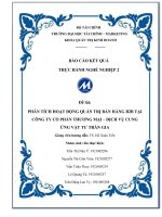 Đề tài PHÂN TÍCH HOẠT ĐỘNG QUẢN TRỊ bán HÀNG b2b tại CÔNG TY cổ PHẦN THƯƠNG mại – DỊCH vụ CUNG ỨNG vật tư TRẦN GIA