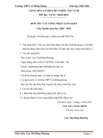 (SKKN mới NHẤT) tích cực hóa hoạt động của học sinh thông qua việc thực hiện đa dạng, linh hoạt các hình thức tổ chức dạy học trong môn địa lý 