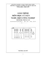 Giáo trình Vẽ điện (Nghề: Điện công nghiệp - Trung cấp) - Trường Cao đẳng Cơ điện Xây dựng Việt Xô