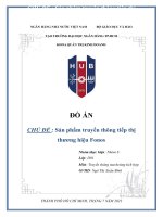 CHỦ ĐỀ Sản phẩm truyền thông tiếp thị thương hiệu Fonos