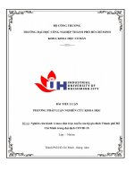 Đề cương nghiên cứu khoa học: Nghiên cứu hành vi mua sắm trực tuyến của hộ gia đình Thành phố Hồ Chí Minh trong đại dịch COVID 19.