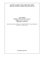 Giáo trình Tiện ren truyền động (Nghề: Cắt gọt kim loại - Cao đẳng) - Trường Cao đẳng Cơ điện Xây dựng Việt Xô