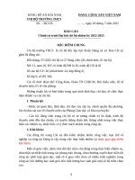 BÁO cáo CHÍNH TRỊ đại hội ĐẢNG