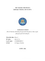 Thảo luận nhóm TMU trình bày tình huống liên quan đến nhà quản trị  đưa ra giải pháp giải quyết tình huống đó  