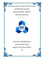 BÁO cáo THÍ NGHIỆM giải tích mạch DC nhiều nguồn dùng thế nút và mắt lưới  