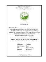 Thực hiện quy trình chăm sóc, nuôi dưỡng, phòng và trị bệnh cho đàn lợn nái tại trại chăn nuôi và trồng trọt tổng hợp non tranh của ông đặng viết thuần, xã tân thành   huyện phú  