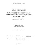 ĐỒ ÁN TỐT NGHIỆP XÂY DỰNG HỆ THỐNG CẢNH BÁO TRÊN LUỒNG TIN TUYỂN DỤNG THU THẬP TỪ INTERNET KHỐI CÔNG VIỆC SỐ 1