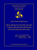 LUẬN VĂN TỐT NGHIỆP KẾT HỢP XỬ LÝ TÍN HIỆU CẤU TRÚC VÀ MẠNG THẦN KINH TÍCH CHẬP TRONG ỨNG DỤNG PHÂN ĐOẠN ẢNH Y KHOA