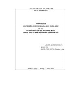 Thảo luận nhóm TMU sự biến đổi của gia đình việt nam trong thời kỳ quá độ lên chủ nghĩa xã hội 