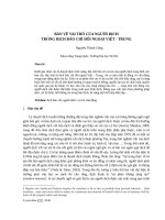 BÀN về VAI TRÒ của NGƯỜI DỊCH TRONG DỊCH báo CHÍ đối NGOẠI VIỆT   TRUNG 