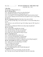 ĐỀ CƯƠNG CUỐI kì 1 TIẾNG VIỆT lớp 3 