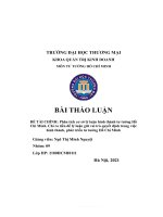 Thảo luận nhóm TMU phân tích cơ sở lý luận hình thành tư tưởng hồ chí minh  chỉ ra tiền đề lý luận giữ vai trò quyết định trong việc hình thành, phát triển tư tưởng hồ chí minh 