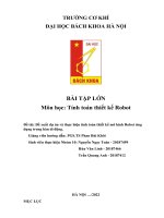 BÀI tập lớn môn học tính toán thiết kế robot đề tài đề xuất dự án và thực hiện tính toán thiết kế mô hình robot ứng dụng trong hàn di động  