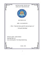 Thảo luận nhóm TMU THẢO LUẬN môn  LUẬT KINH tế 1 đề tài trình bày thủ tục giải thể và phá sản hợp tác xã giải quyết tình huống 