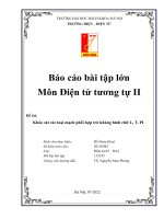 Báo cáo bài tập lớn môn điện tử tương tự II đề tài khảo sát các loại mạch phối hợp trở kháng hình chữ l, t, PI 