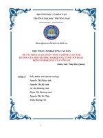 Thảo luận nhóm TMU PHÂN TÍCH và BÌNH LUẬN ẢNH HƯỞNG của môi TRƯỜNG MARKETING vĩ mô tới HOẠT ĐỘNG MARKETING của VINFAST 