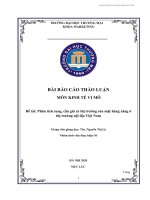 Thảo luận nhóm TMU môn KINH tế VI mô đề tài phân tích cung, cầu giá cả thị trường của mặt hàng xăng ở thị trường nội địa việt nam 