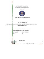 Thảo luận nhóm TMU xây DỰNG kế HOẠCH bán HÀNG tại một DOANH NGHIỆP cụ THỂ ở VIỆT NAM HIỆN NAY 