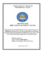 Thảo luận nhóm TMU giả dụ dịch covid 19 kết thúc, thị trường du lịch ấ   i, h m trở lạ ãy thiết kế một tour du lịch đến một địa danh và trình bày quy trình đặt tour du lịch thông qua website 