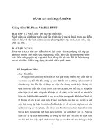 Đánh giá quá trình (bài tập về nhà, bài tập dự án) đọc hiểu, biểu diễn ví dụ và cài đặt kỹ thuật biểu diễn   suy diễn tri thức 