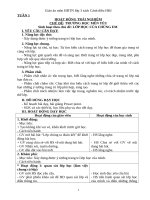 Giáo án môn HĐTN lớp 3 sách cánh diều HKI