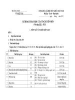 Kế hoạch giáo dục  tổ văn   mĩ thuật năm học 2022 2023 (phụ lục 1,2 theo CV 5512)