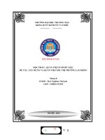 Thảo luận nhóm TMU QUẢN TRỊ cơ sở dữ LIỆU đề tài  xây DỰNG và QUẢN TRỊ CSDL THỊ TRƯỜNG LAO ĐỘNG 