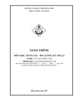 Giáo trình Dung sai lắp ghép và đo lường kỹ thuật (Nghề: Cắt gọt kim loại - CĐ/TC) - Trường Cao đẳng Nghề Đồng Tháp