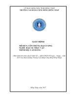 Giáo trình Côn trùng đại cương (Nghề: Bảo vệ thực vật - Cao đẳng): Phần 1 - Trường Cao đẳng cộng đồng Đồng Tháp