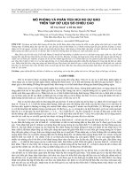 Mô phỏng và phân tích rủi ro dự báo trên tập dữ liệu số chiều cao 