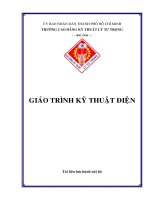 Giáo trình kỹ thuật điện   trung cấp 