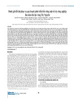Đánh giá đất đai phục vụ quy hoạch phát triển bền vững một số cây công nghiệp lâu năm chủ lực vùng Tây Nguyên