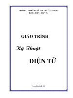 Giáo trình kỹ thuật điện tử   trung cấp 