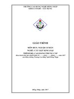 Giáo trình Nguội cơ bản (Nghề: Cắt gọt kim loại - CĐ/TC) - Trường Cao đẳng Nghề Đồng Tháp