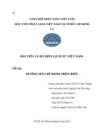 ĐƯỜNG hồ CHÍ MINH TRÊN BIỂN 