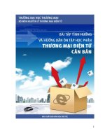 Bài tập Thương mại điện tử