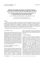 Điểm lại các nghiên cứu hóa học và hoạt tính sinh học một số loài sinh vật biển Việt Nam trong giai đoạn 2013 - 2017