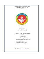 BÀI TẬP LỚN ROBOT CÔNG NGHIỆP