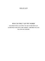 Giải pháp nâng cao công tác quản trị nhân lực tại bộ phận nhà hàng the market premier village ha long bay resort