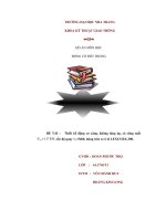 ĐỒ án môn học ĐỘNG cơ đốt TRONG đề tài  thiết kế động cơ xăng, không tăng áp, có công suất nen=117 KW, tốc độ quay nn=5400, dùng trên xe ô tô LEXUS RX 300  