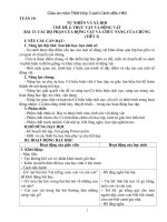 Giáo án môn TNXN lớp 3 bộ sách cánh diều HKII