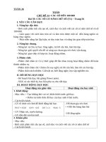 Tuần 26 GIÁO án môn TOÁN lớp 3 kết nối TRI THỨC CV2345 