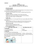 Tuần 20 GIÁO án môn TOÁN lớp 3 kết nối TRI THỨC CV2345 